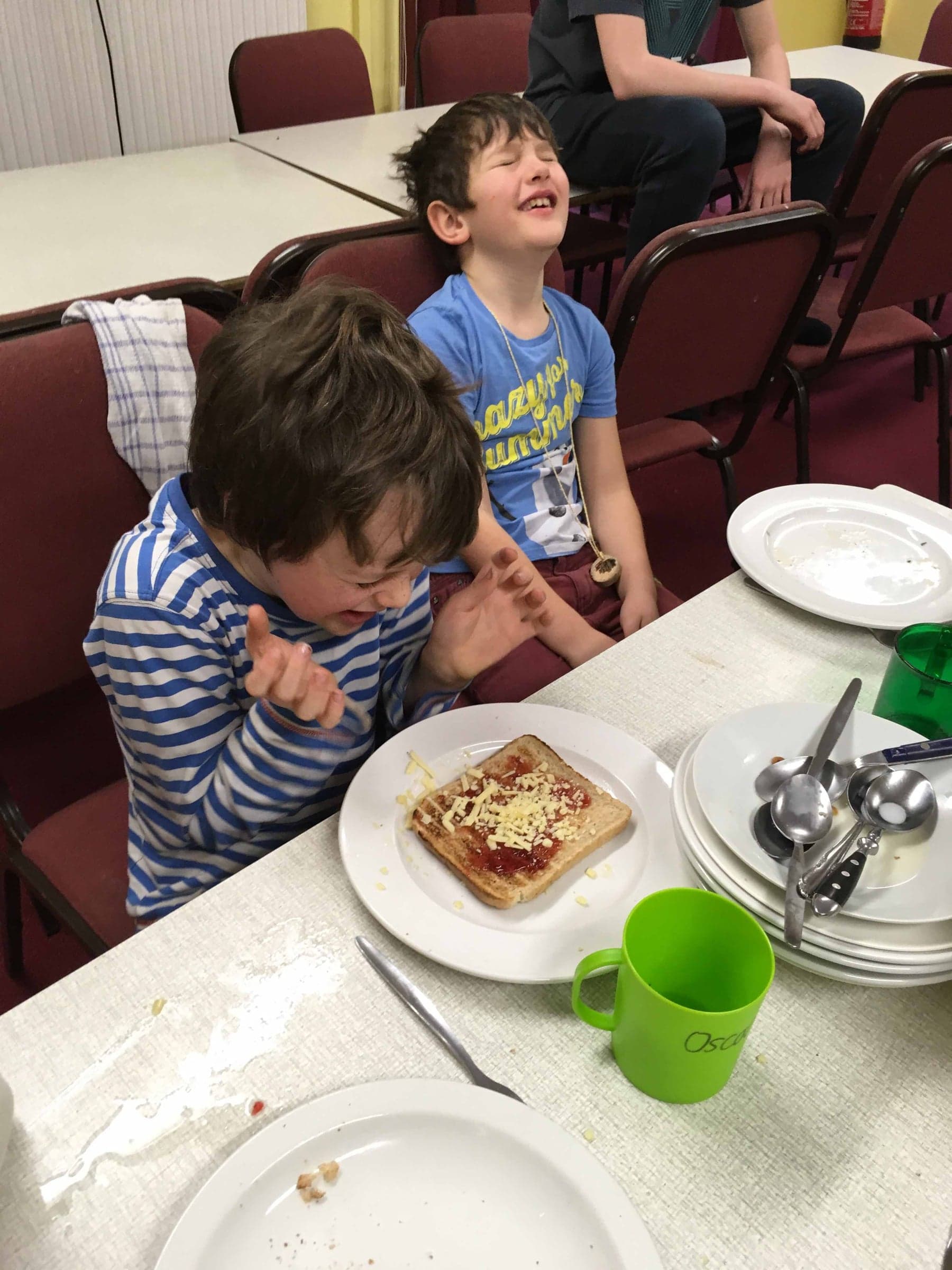 Awesome camp meals at Cub Camp.