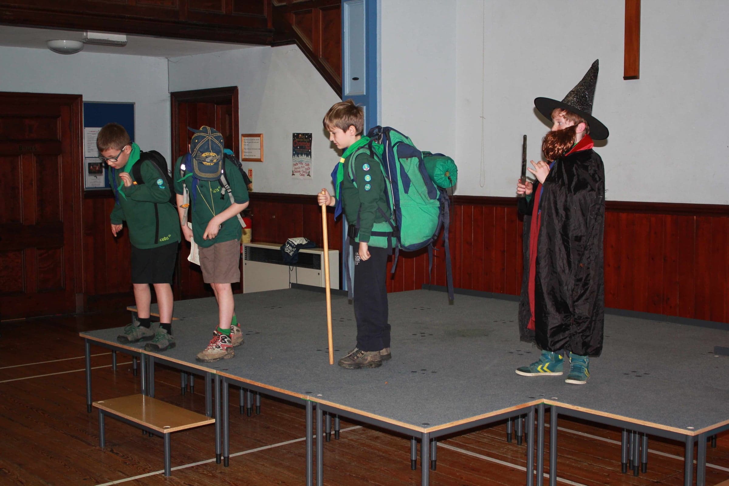 The witch takes the stage at the Gang Show.