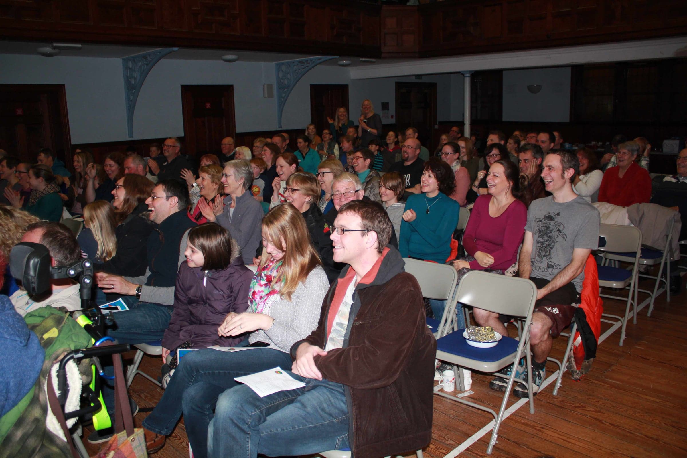 The audience enjoying the 2016 Gang Show.