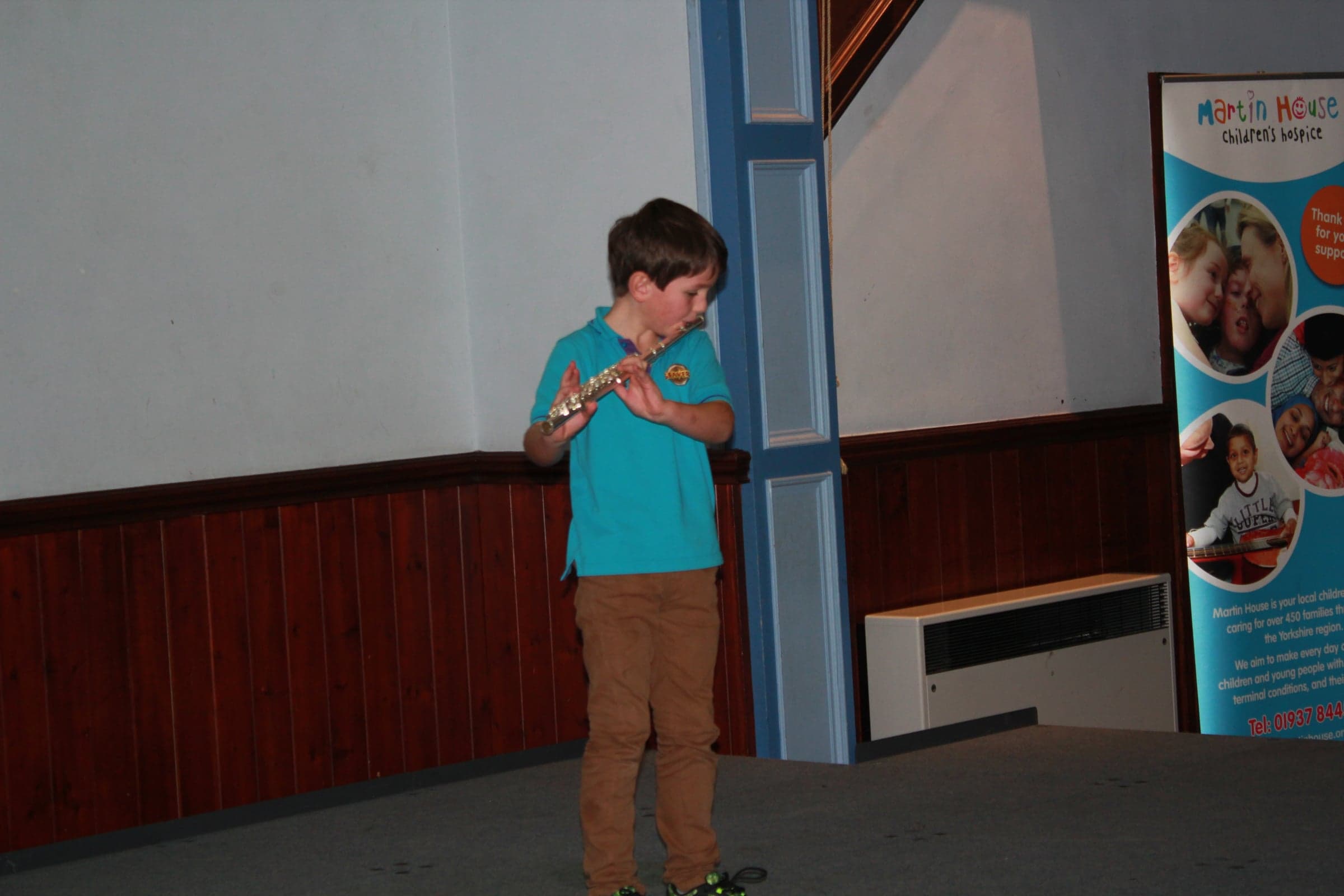 A flute performance in the Gang Show talent spot.