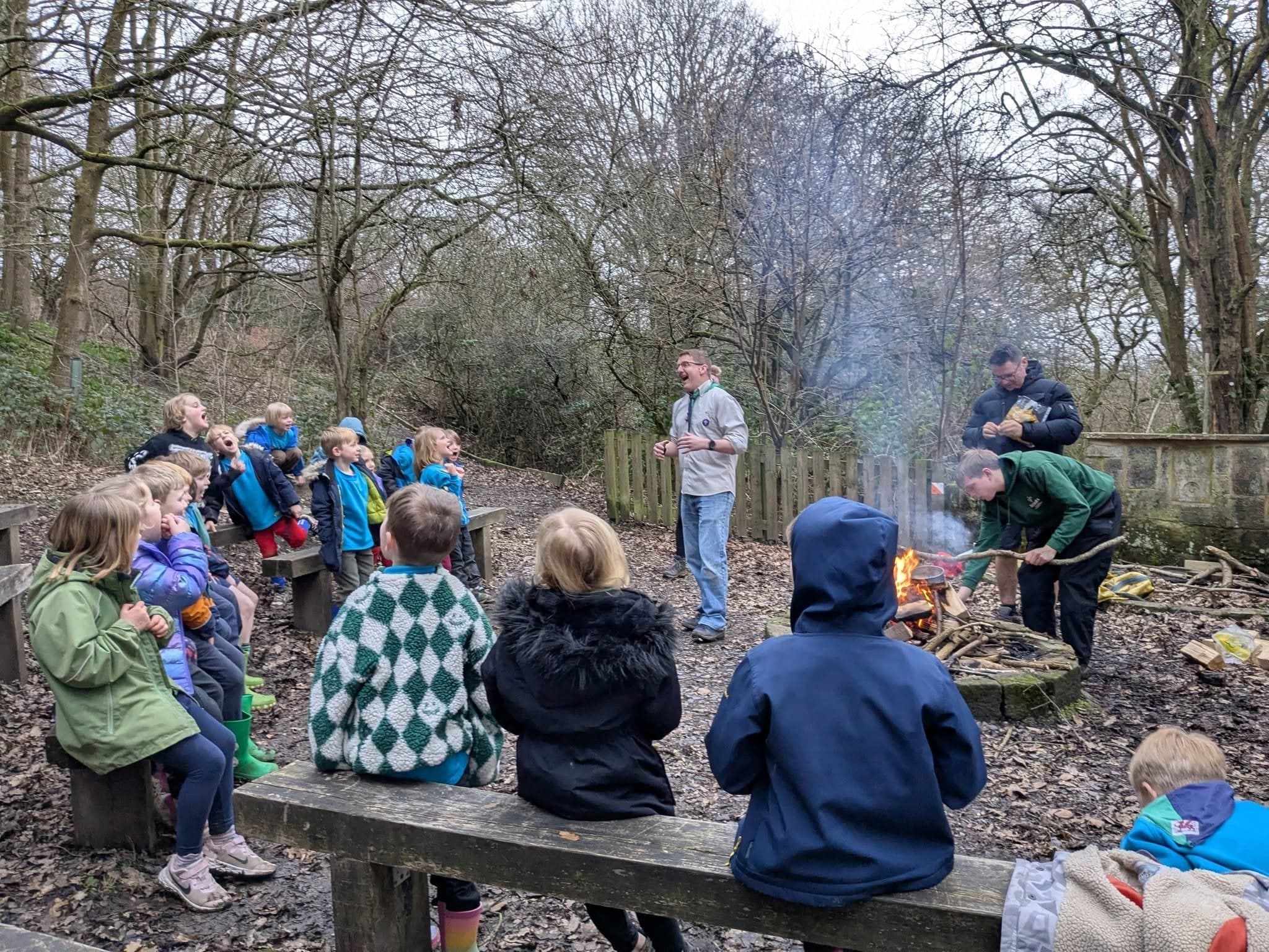 Singing at Camp